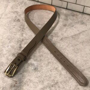 Justin Western Belt Mens 42 Taupe Leather Split Cowboy Rodeo Southwestern Casual